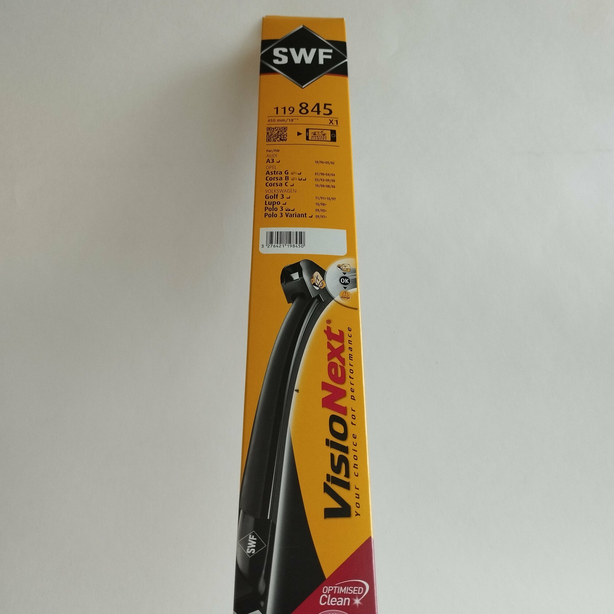 Щетка стеклоочистителя SWF VisioNext, 450мм/18", бескаркасная, 1шт, 119845 - фото №3