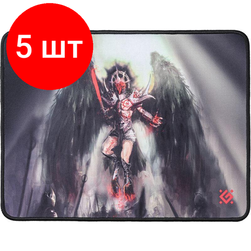 Комплект 5 штук, Коврик для мыши Defender Angel of Death M 360x270x3 мм, ткань+резина коврик игровой angel of death m 360x270x3 мм ткань резина defender