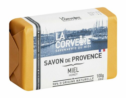 Туалетное мыло c ароматом меда La Corvette Savon de Provence Miel