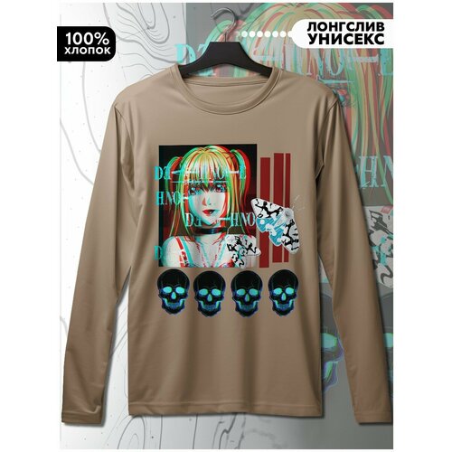 фото Лонгслив hypnotica, размер s, бежевый