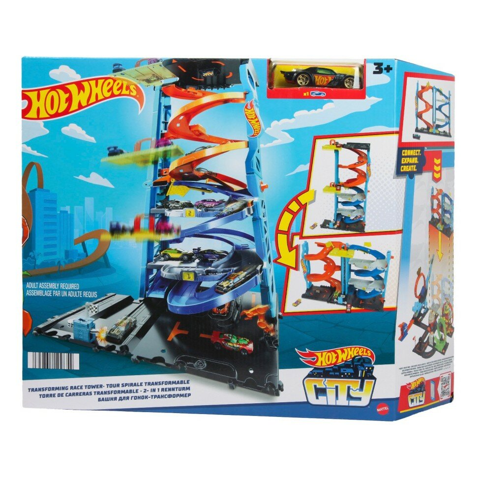 Трек Hot Wheels Трансформирующаяся гоночная башня HKX43