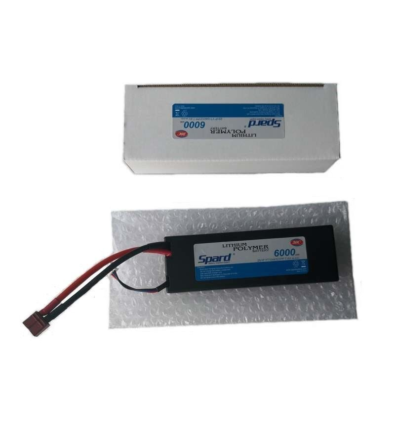 Аккумулятор Li-Po Spard 8000mAh, 7,4V, 25C, T‐plug для Remo Hobby и Himoto 1/10, 1/8