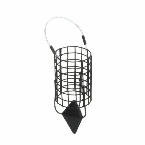 фото Груз-кормушка металлическая x-feeder me bullet 4k m grid, цвет matt black, 40 г, 35 мл