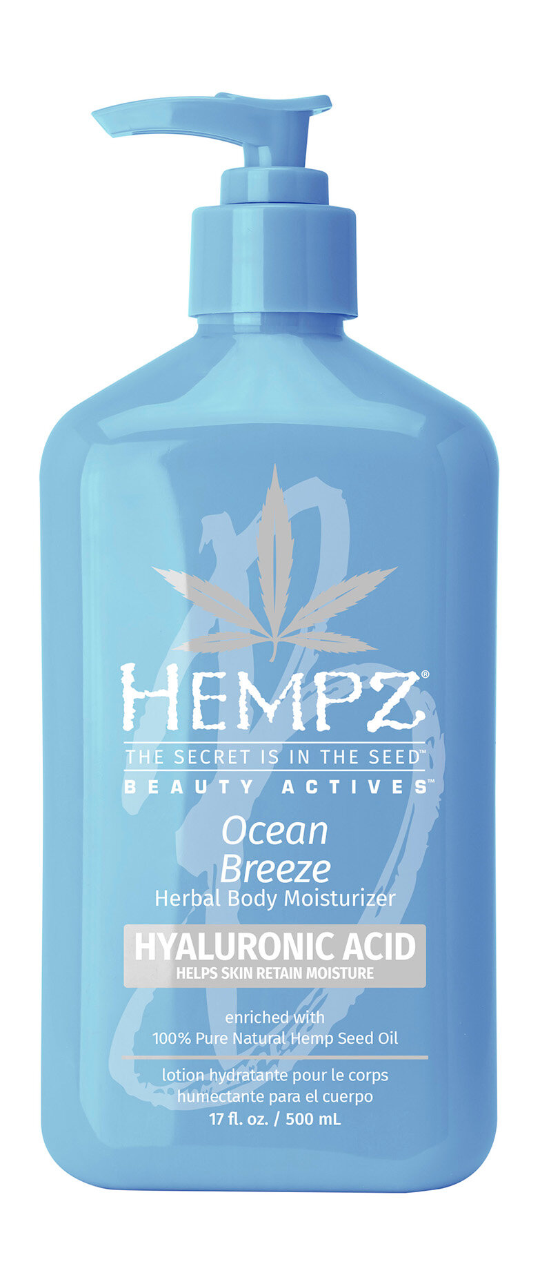 Молочко для тела с гиалуроновой кислотой Свежий ветер Moisturizer HEMPZ - фото №9