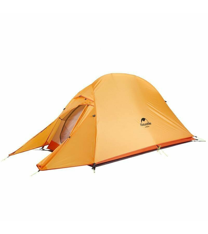 Палатка сверхлегкая Naturehike Сloud up 1 NH18T010-T одноместная с ковриком, оранжевая, 6927595730546