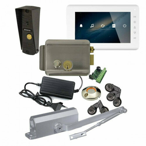 Комплект домофона с электромеханическим замком и доводчиком 23167₽