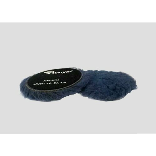 TP07C Тонкий шерстяной средний полировальник синий без отверстий 5 дм. THIN FOAMED WOOL PAD (MEDIUM, WITHOUT HOLE) TONYIN