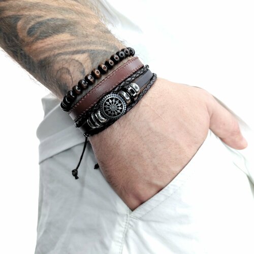 фото Набор мужских браслетов 3штуки. нет бренда