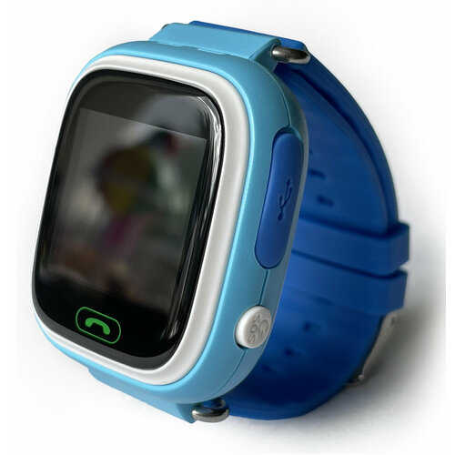 Детские часы PollyFun, GPS + WIFI, голубой (Q80, Q90, GW100)