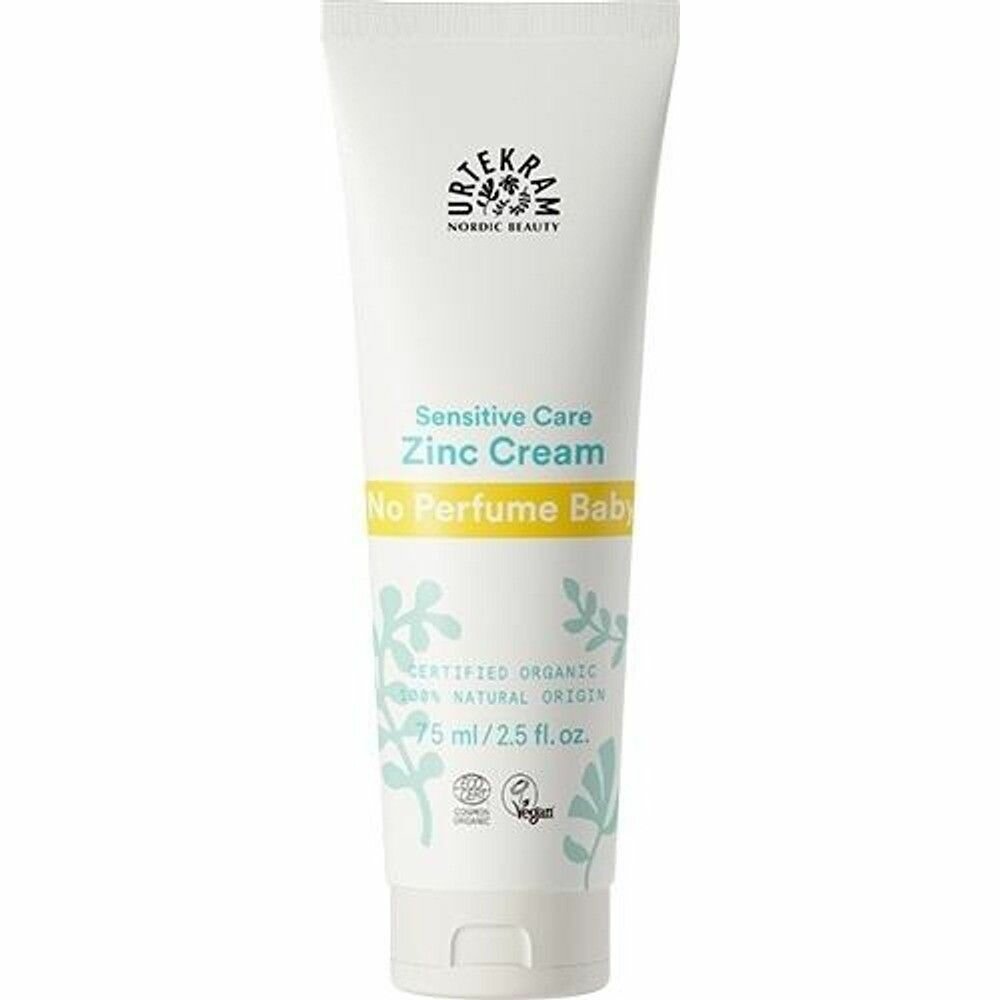 Крем с цинком детский Urtekram no perfume baby Zinc Cream без запаха 75 мл (Из Финляндии)