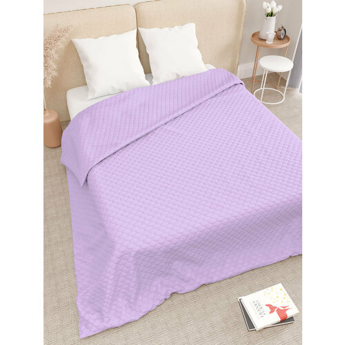 Покрывало на кровать диван 150х210 стеганое цвет сиреневый 1100₽
