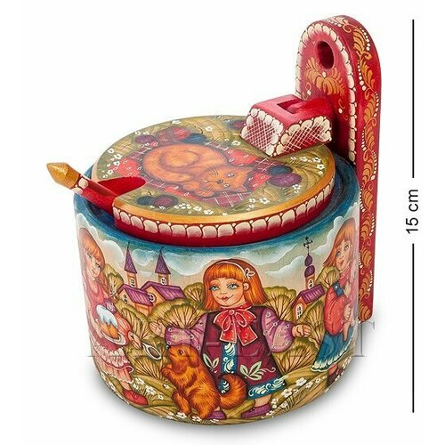 Солонка резная Праздник художественная роспись РД-10/ 9 113-703461