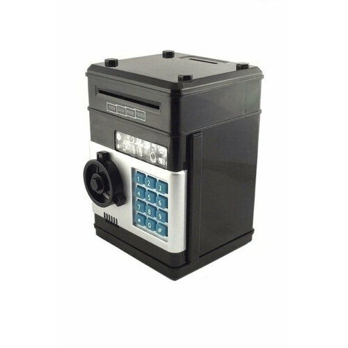 Копилка сейф электронная для денег с кодовым замком и купюроприемником Черный 899₽