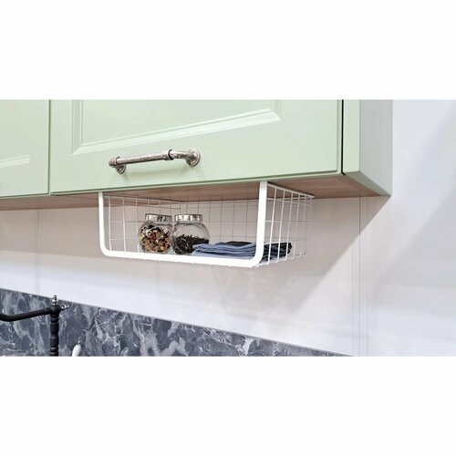 Корзина для хранения 36x14.5x25 см сталь белый