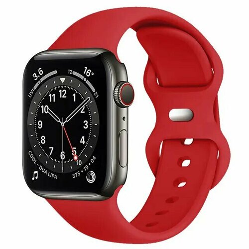 Силиконовый ремешок для Apple Watch 38-40-41мм (M-L) RED