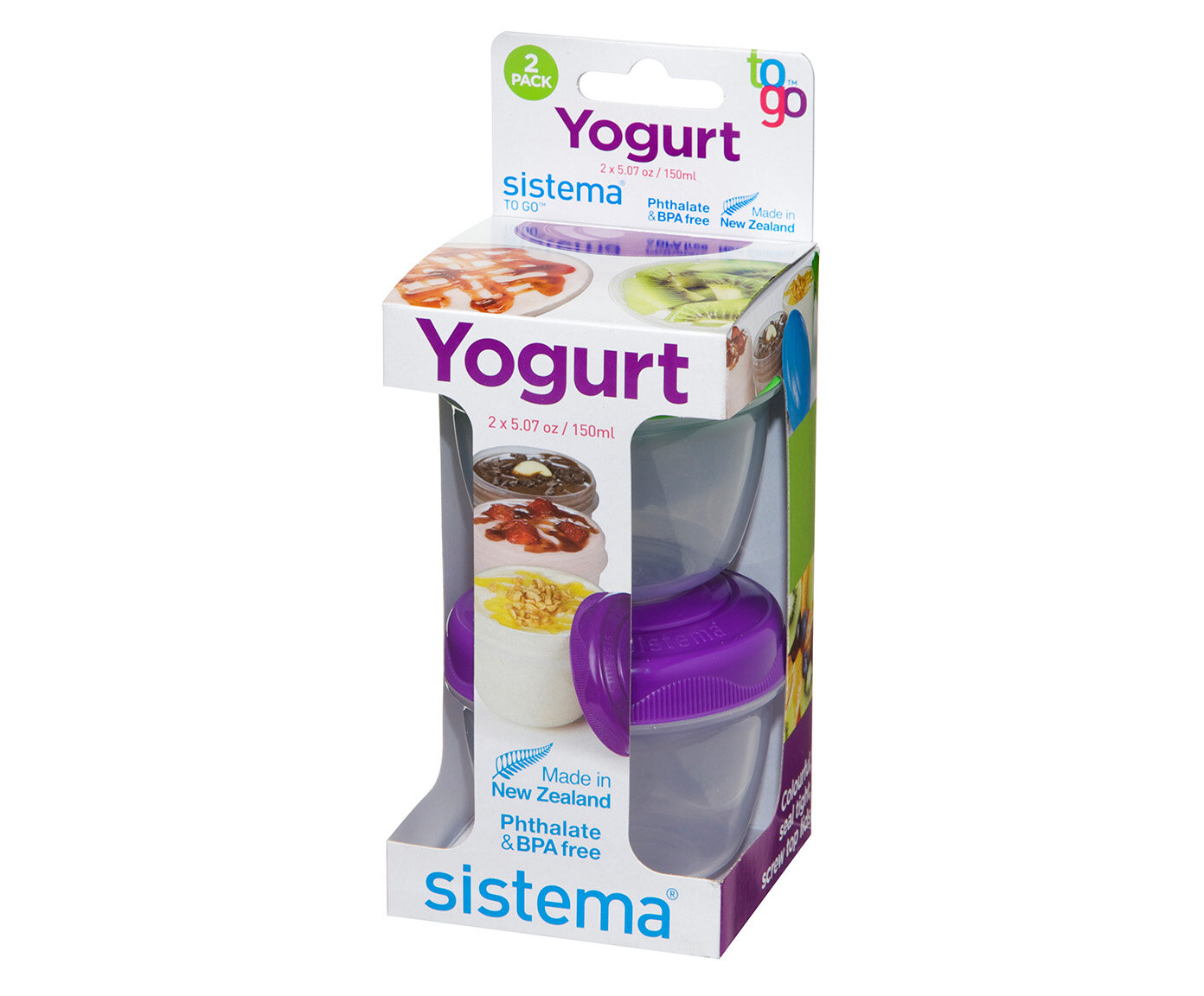 Набор контейнеров для йогурта 150 мл Sistema To-Go 2 шт - фото №14