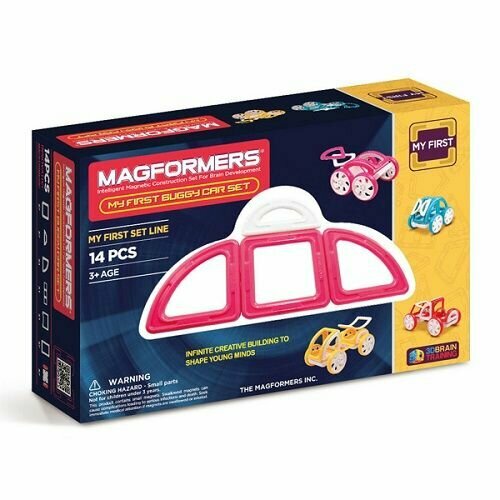 Магнитный конструктор Magformers My first Buggy Car розовый 63147