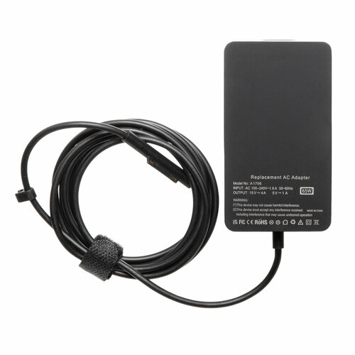 Блок питания для Microsoft Surface Pro 3 / 4 / 5 / 6 / 7 / GO 2 / 3 / 1769 (laptop). Зарядка A1706 65W 65w 15v 4a uk power adapter for microsoft laptop and tablet charger surface laptop 3 2 1 surface pro 7 6 5 4 3 surface book