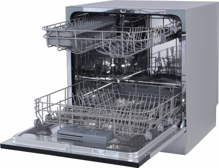Компактная посудомоечная машина Weissgauff TDW 4827 Silver - фотография № 3