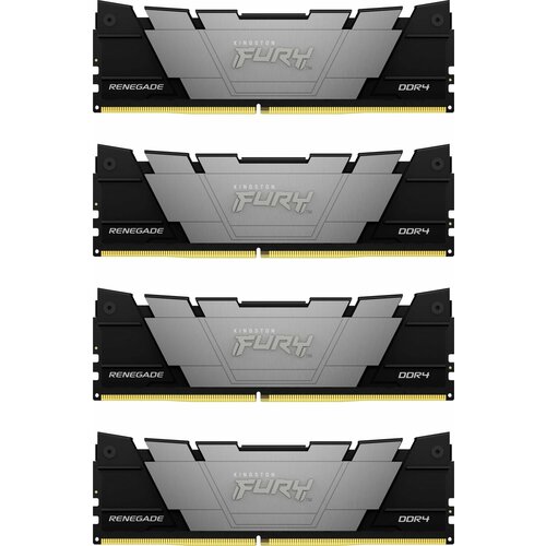 Оперативная память 64Gb DDR4 3600MHz Kingston Fury Renegade 4x16Gb KIT KF436C16RB12K464 2486000₽