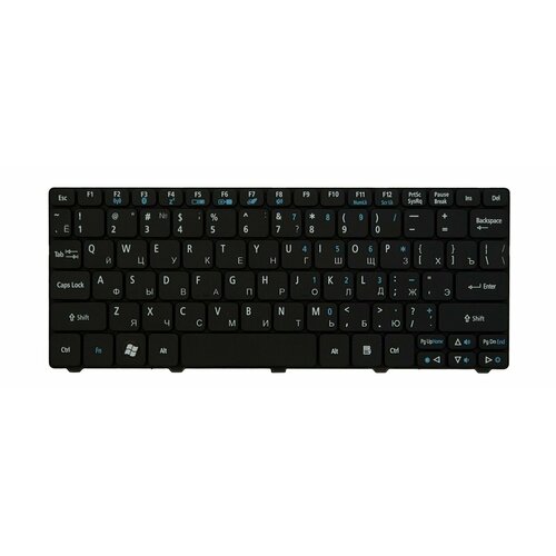 Клавиатура для Acer Aspire One AO532h черная клавиатура для ноутбука acer aspire one ao532h черная