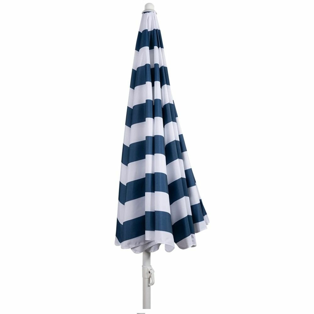Зонт пляжный Премиум d1,8 м 8 спиц, бело-голубой - фотография № 4