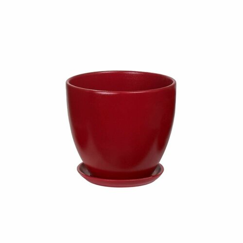 Горшок керамический Колор Гейм красный d12 см h10 см 0,8 л
