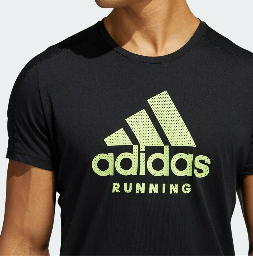 Футболка adidas, размер INT L, black — фото 1