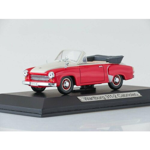 масштабная модель deutz f3l 514 1958 Масштабная модель Wartburg 311-2 Cabriolet, 1958 (red/white)