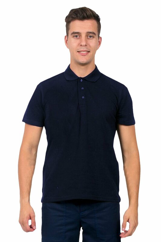 Рубашка-Поло NEW (тк. Трикотаж), т. синий (L (50); )