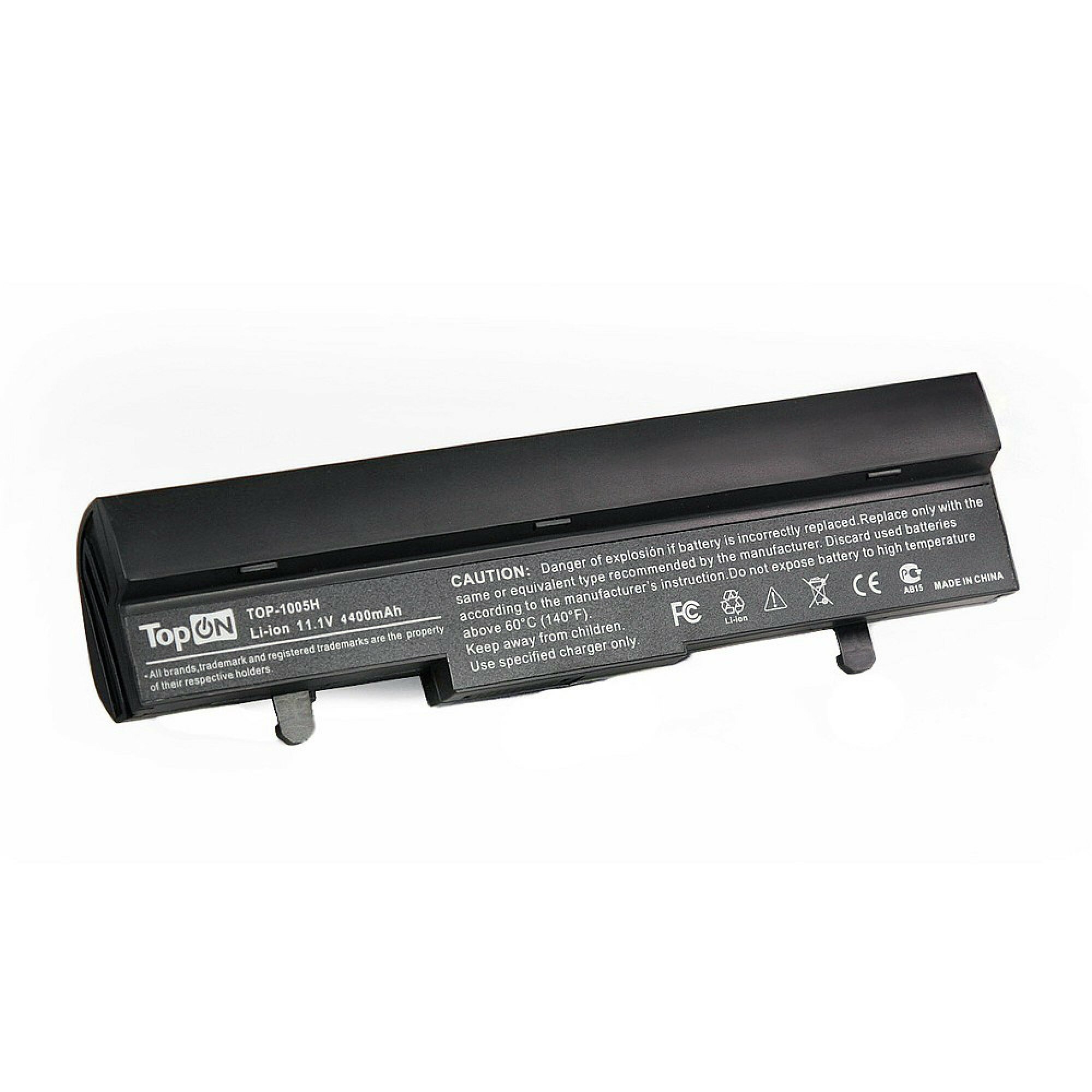 Аккумулятор TopON TOP-1005H ASUS eeePC 1001, 1005. 1101, 1001PX Series Netbook 111V 4400mAh PN: AL31-1005, AL32-1005, PL32-1005. Black - фото №3