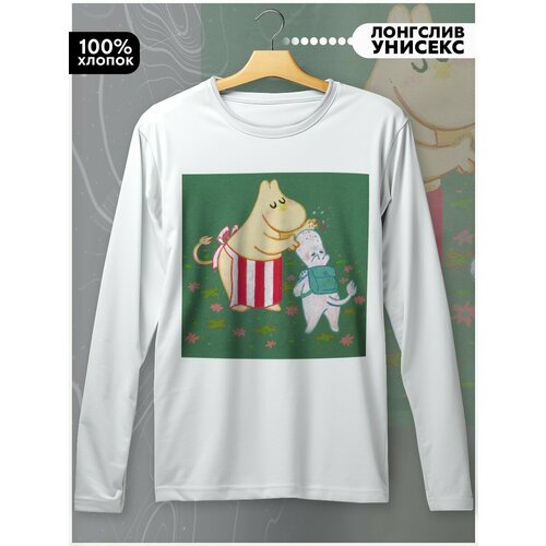 фото Лонгслив бруталити, размер l, белый