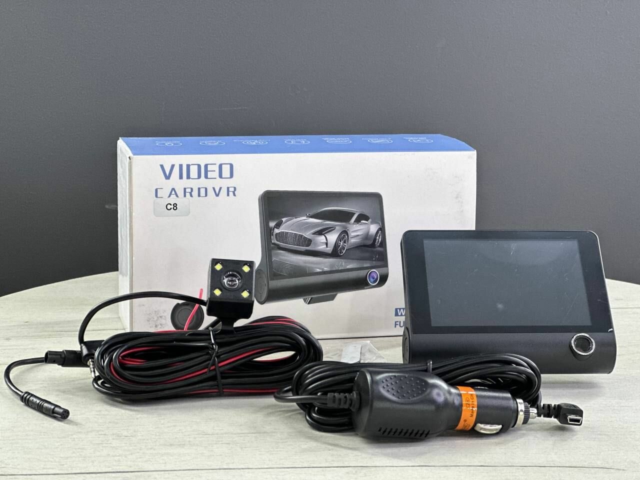 фото Видеорегистратор с 3 камерами, камера заднего вида VIDEO CAR DVR FULL HD 1296P