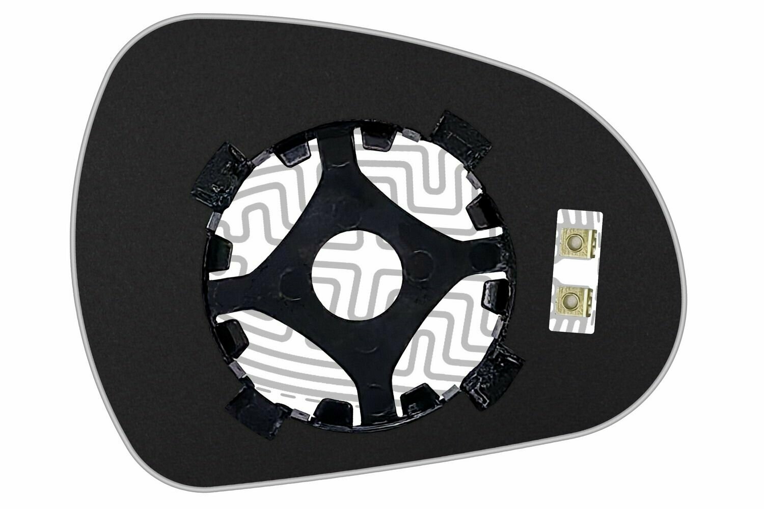 Элемент зеркала PEUGEOT 308 c 2008 по 2011 левый сферический c обогревом 72380808