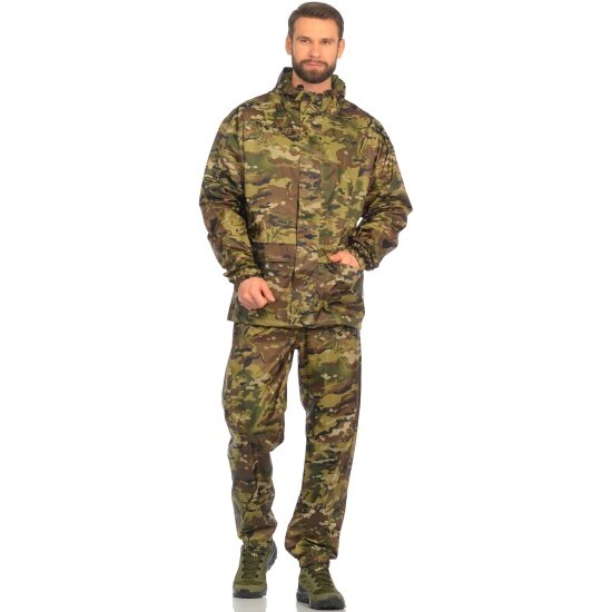 Костюм Huntsman ВВЗ Шторм цвет Мультикам ткань Таффета PVC (20000мм) (Размер: 56-58 Рост: 182)