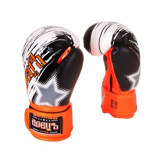 Боксерские перчатки боецъ Bbg-07 оранжевые размер 2 oz