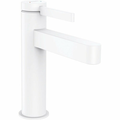 Смеситель Hansgrohe Finoris 76023700 для раковины 110, сливной клапан Push-Open, матовый белый hansgrohe смеситель hansgrohe finoris для ванны белый матовый 76415700