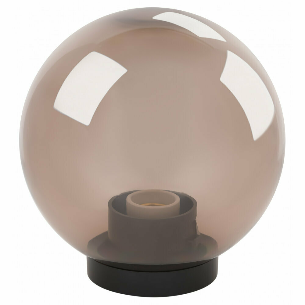 Светильник уличный шар на столб ЭРА дымчатый 220в, D200mm, Е27