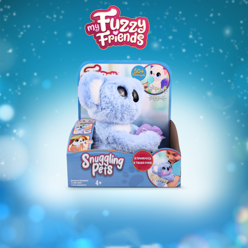 Мягкая игрушка My Fuzzy Friends Snuggling Pets - Коала Сидни Голубой 19 см