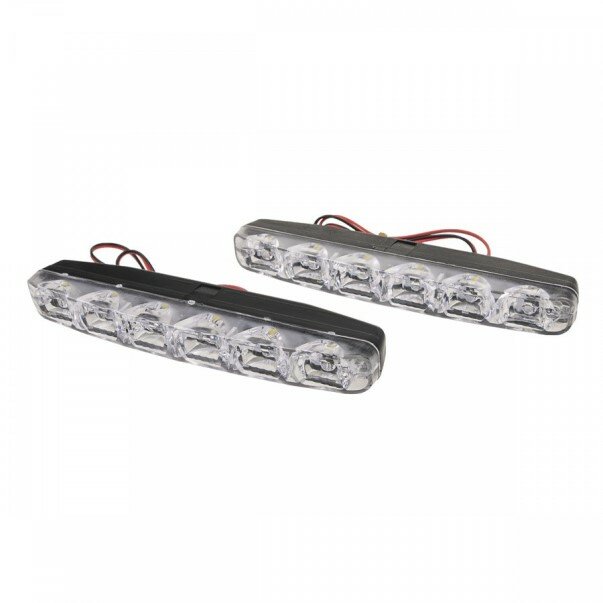 Дневные ходовые огни 12V 6 SMD (к-т 2 шт)