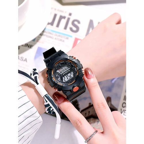 Наручные часы El.Watch черные, черный часы с поддержкой wi fi автоматические цифровые электронные часы сделай сам беспроводные сетевые часы