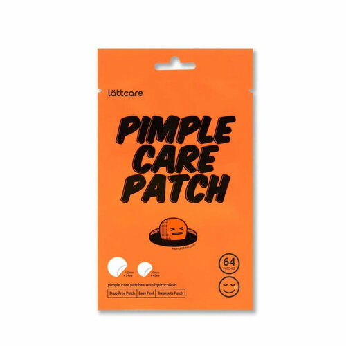 Патчи точечные от воспалений Lattcare Pimple Care Patch, 64шт