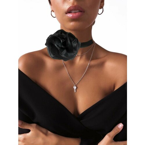 Чокер Парижанка, черный