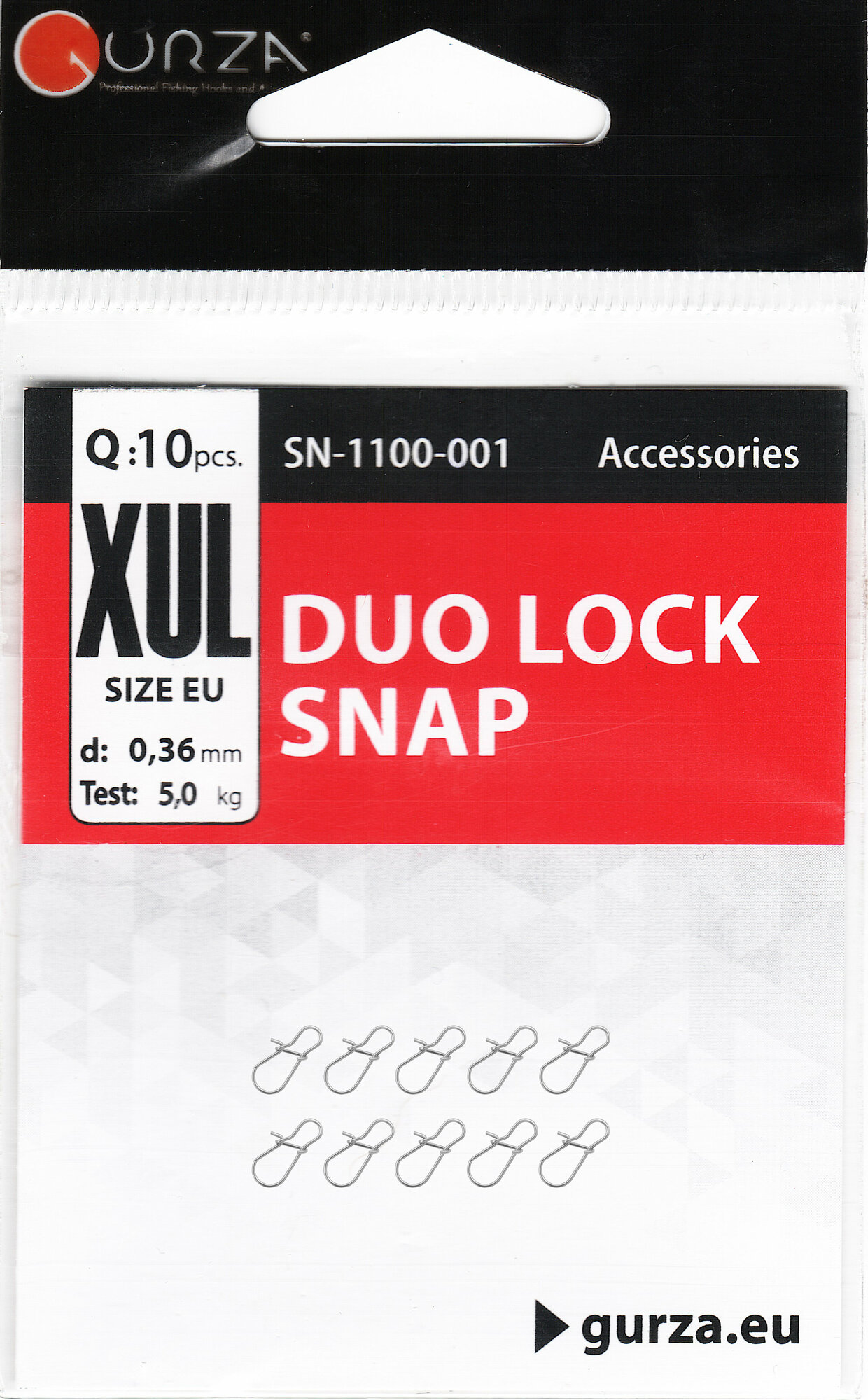Застежки GURZA DUO LOCK SNAP (10шт) размер XUL