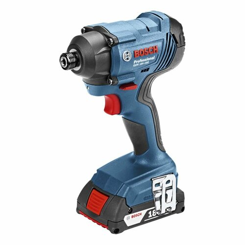 Гайковерт аккумуляторный ударный BOSCH Professional GDR 180-LI 2x2,0 Ач 18 В