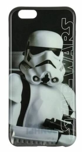 Чехол клип-кейс Звездные воины Fresh Trend Star Wars Штурмовик для Apple iPhone 7 черно-белый, черный