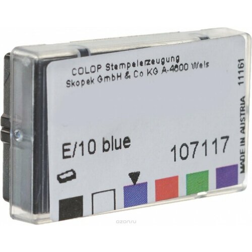 Colop E/10c Сменная штемпельная подушка е/10, синяя, к арт. s120, s126, s120w, printer10 colop