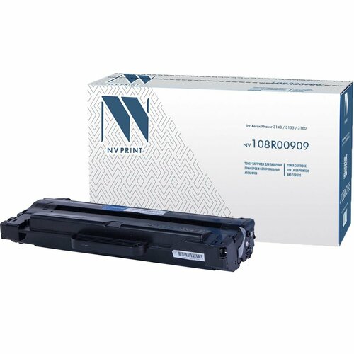 Картридж NV Print 108R00909 для лазерного принтера Xerox Phaser 3140 / 3155 / 3160 картридж sakura 108r00909 для xerox p3140 p3155 p3160 черный 2500 к