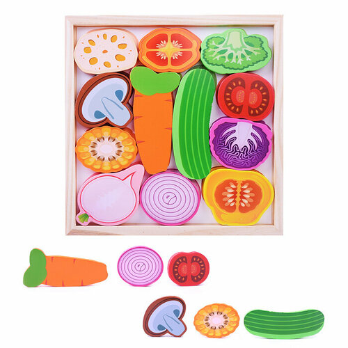 фото Игровой набор d1494 "овощи" в коробке щепочка