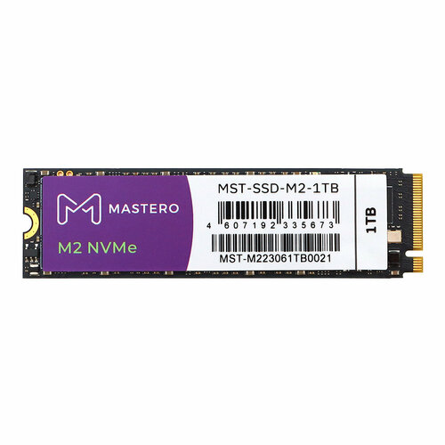 Твердотельный накопитель (SSD) Mastero 1Tb 2280 M.2 (MST-SSD-M2-1TB) твердотельный накопитель ssd wd red 2тб m2 2280